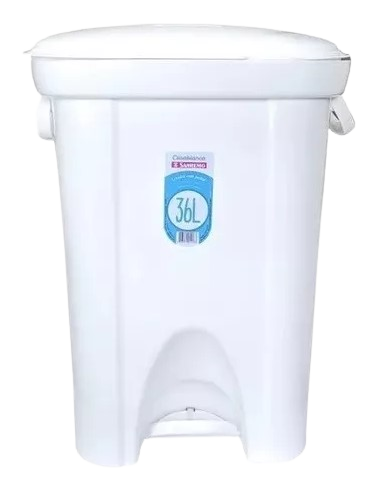 lixeira de plastico com pedal 36 litros